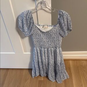 Altar'd State Blue and White Floral Dress S